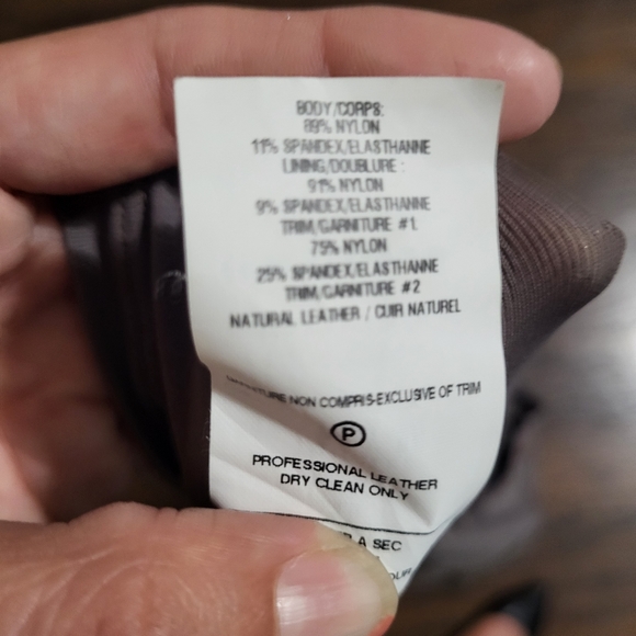 La Pina BodyCon Leather Patch Dress Medium - Picture 7 of 7